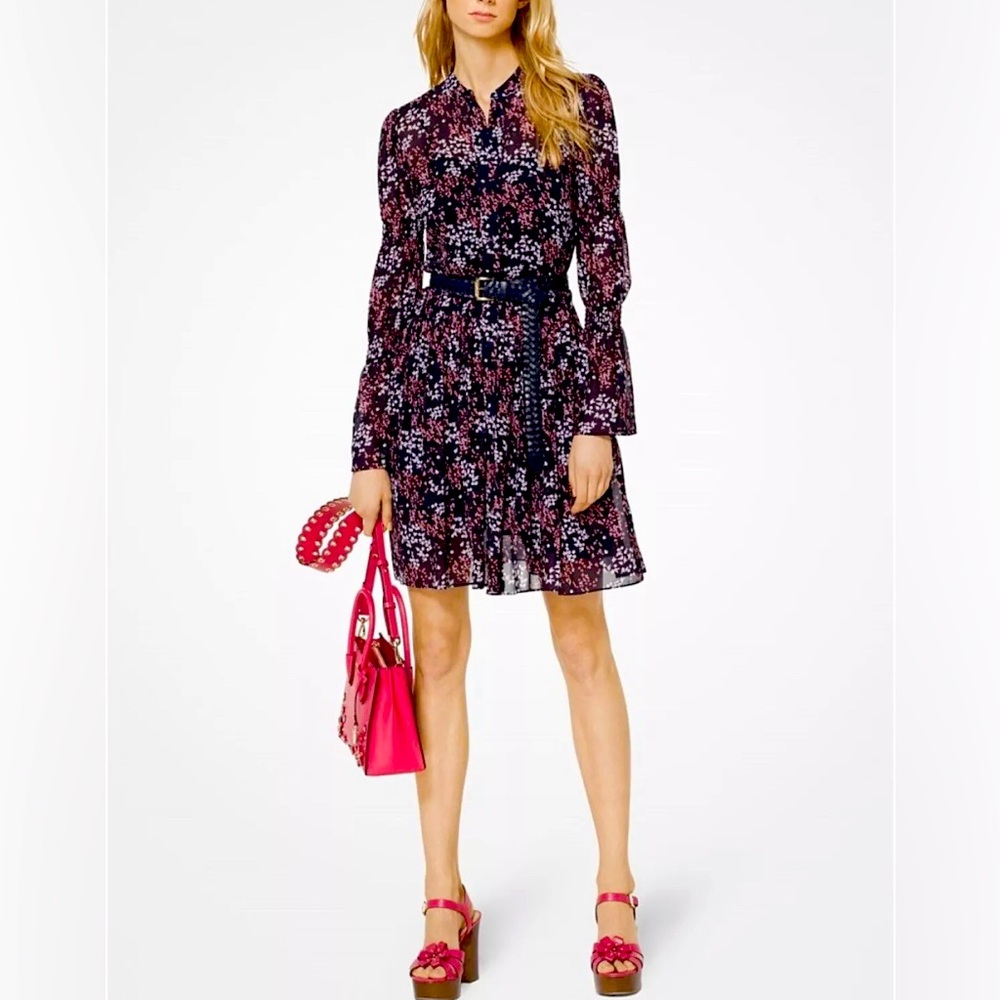 Michael Kors navy floral dress